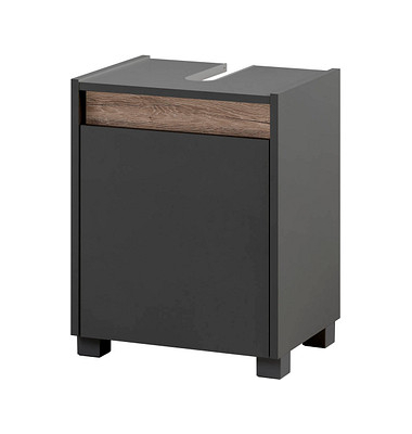 MÖBELPARTNER Waschbeckenunterschrank Cosmo anthrazit 41,8 x 33,0 x 54,6 cm