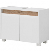 MÖBELPARTNER Waschbeckenunterschrank Cosmo weiß 80,0 x 33,0 x 54,6 cm