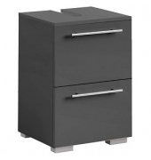 MÖBELPARTNER Waschbeckenunterschrank Carlos anthrazit 40,2 x 35,0 x 59,1 cm