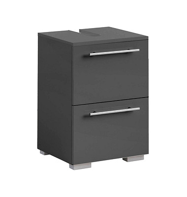 MÖBELPARTNER Waschbeckenunterschrank Carlos anthrazit 40,2 x 35,0 x 59,1 cm