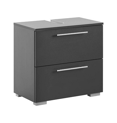 MÖBELPARTNER Waschbeckenunterschrank Carlos anthrazit 60,2 x 35,0 x 59,1 cm