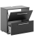 MÖBELPARTNER Waschbeckenunterschrank Carlos anthrazit 60,2 x 35,0 x 59,1 cm