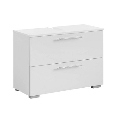 MÖBELPARTNER Waschbeckenunterschrank Carlos weiß 80,2 x 35,0 x 59,1 cm