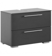 MÖBELPARTNER Waschbeckenunterschrank Carlos anthrazit 80,2 x 35,0 x 59,1 cm