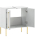 MÖBELPARTNER Waschbeckenunterschrank Sarah kreideweiß 57,1 x 30,1 x 61,2 cm