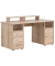 Schreibtischkombination Niels light 701703, 86,7cm (H), 150x70cm (BxT), rechteckig, wildeiche / wildeiche