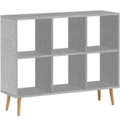 Bücherregal Jonte grau 104,3 x 33,0 x 86,5 cm