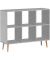 MÖBELPARTNER Bücherregal Jonte grau 104,3 x 33,0 x 86,5 cm