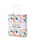 Geschenktasche 991235, Geburtstag, gedrehte Papierkordel, HOCH sollst du leben, 18cm x 22cm