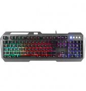 speedlink LUNERA Metal Rainbow Gaming-Tastatur grau, schwarz