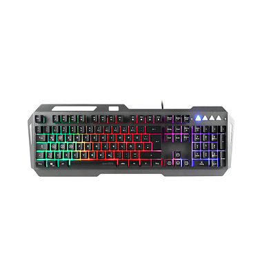 speedlink LUNERA Metal Rainbow Gaming-Tastatur grau, schwarz
