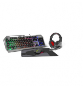 LUNERA 4in1 Illuminated Gaming Set Gaming-Set kabelgebunden schwarz