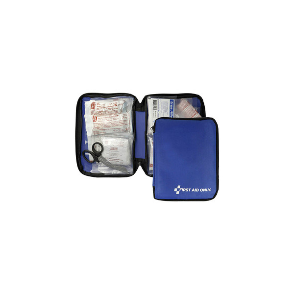 4027521521520 - Erste-Hilfe-Tasche First Aid Only mit 49-teiligem Inhalt wasserabweisend B 240 x T 70 x H 180 mm Nylon blau
