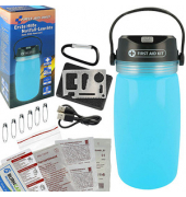 FIRST AID ONLY Erste-Hilfe-Tasche Camping Outdoorlampe ohne DIN blau