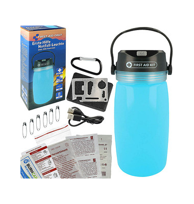 Erste-Hilfe-Tasche Camping Outdoorlampe P-10050, "Erste Hilfe Notfall-Leuchte"