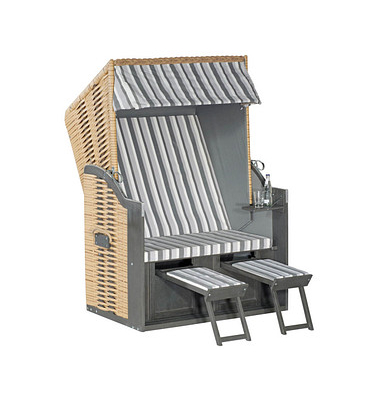 Müsing Strandkorb Sunny Smart Rustikal 15Z braun Müsing Strandkorb Sunny Smart Rustikal 15Z braun