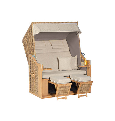 Müsing Strandkorb Sunny Smart Rustikal 34 Z XL braun Müsing Strandkorb Sunny Smart Rustikal 34 Z XL braun