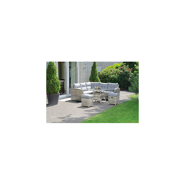 4028041973936 - Lounge-Dining-Gruppe Windsor Eck-Sofa H oher Tisch Aluminiumgestell Kunststoff 4028041973936 - Lounge-Dining-Gruppe Windsor Eck-Sofa H oher Tisch Aluminiumgestell Kunststoff