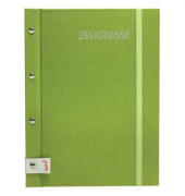 Zeugnismappe Metallium 88564, grün, A4, mit 12 Hüllen
