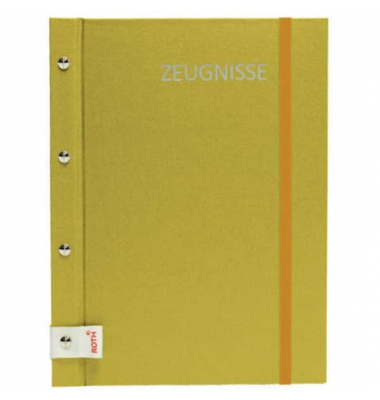 Zeugnismappe Metallium 88565, gold, A4, mit 12 Hüllen