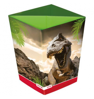 Papierkorb 89231, 10 Liter, eckig, Motiv: T-Rex