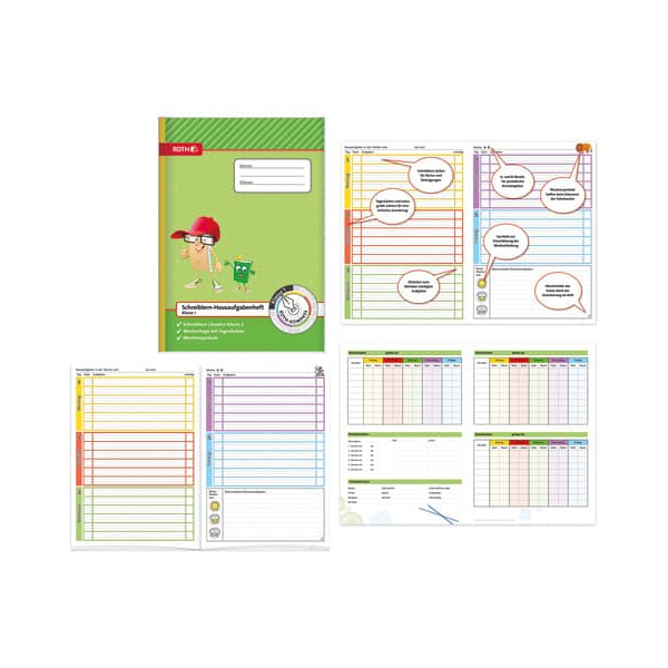 4028279892528 - Hausaufgabenhefte A4 89252 Kompass 1 Klasse Hausaufgaben   Schreiblern-Lineatur A4 90g grün 48 Blatt   96 Seiten 402827989