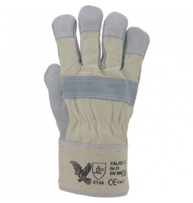 Arbeitshandschuhe FALKE-C, Leder, natur, Gr&ouml;&szlig;e 11 / XXL