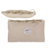 Kissen mit Kordel beige