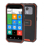 OLYMPIA TREK Outdoor-Smartphone schwarz-orange 32 GB