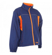 Jacke BASALT NEON, Softshell, marine/orange, Größe 3XL