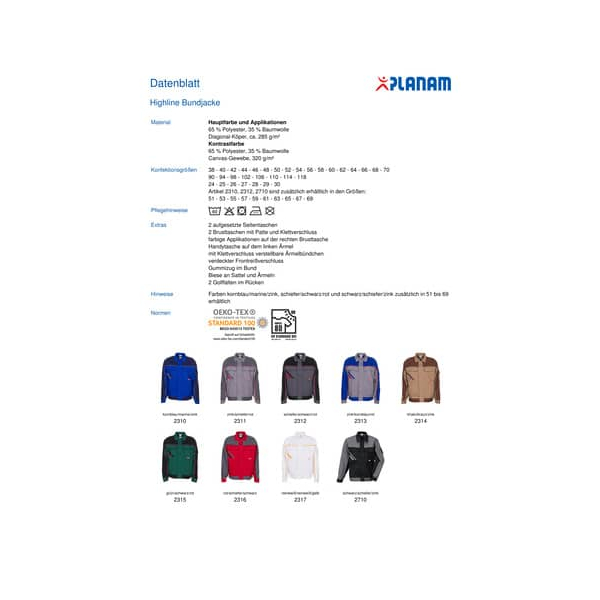 Planam 600165684-053 Gr. 53 - Bürobedarf Thüringen