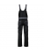 Latzhose Highline, Herren, schwarz/schiefer/zink, Gr&ouml;&szlig;e 42