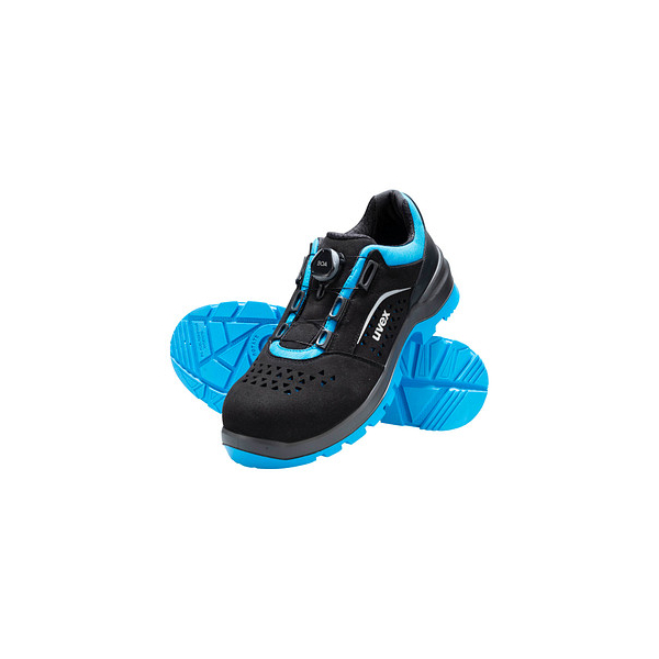 4031101776545 - Sicherheitsschuhe 2 xenova BOA 95582 S1P SRC ESD Unisex schwarz blau Weite 11 Größe 42 4031101776545 uvex