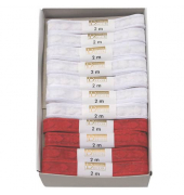 Zierband 145b 1599 1502, Herzen, 15mm x 2m, farbig sortiert