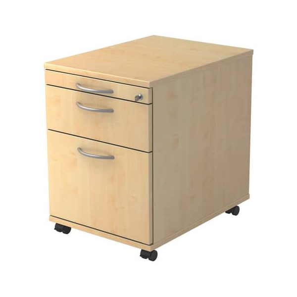 4032062120408 - PRO SIGNA AC20 BM - Rollcontainer Ahorn Holz mit Hängeregistratur Bogengriff Metall