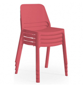Stapelstühle myNUKE 2050 64 rot Kunststoff