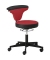 Bürodrehstuhl myTORRO SIT, rot/schwarz / schwarz, bis 140kg