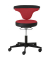 Bürodrehstuhl myTORRO SIT, rot/schwarz / schwarz, bis 140kg