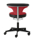 Bürodrehstuhl myTORRO SIT, rot/schwarz / schwarz, bis 140kg