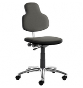 Bürodrehstuhl myMAX, grau/schwarz / schwarz, bis 120kg