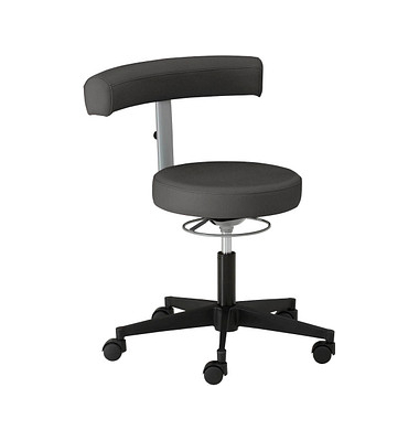 B&uuml;rodrehstuhl myVICTOR, anthrazit / schwarz, bis 140kg, ohne Kopfst&uuml;tze