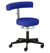 Bürodrehstuhl myVICTOR, mittelblau / schwarz, bis 140kg