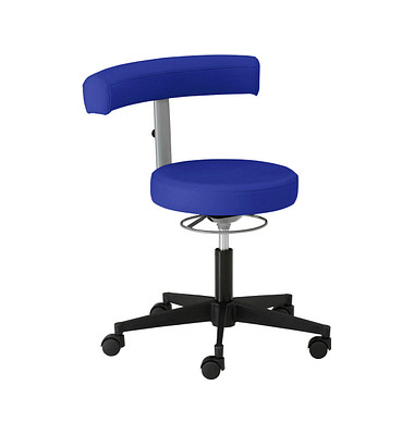 B&uuml;rodrehstuhl myVICTOR, mittelblau / schwarz, bis 140kg, ohne Kopfst&uuml;tze