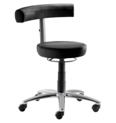 Bürodrehstuhl myQUIZZ, schwarz / silber, bis 120kg