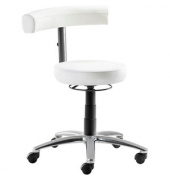 Bürodrehstuhl myQUIZZ, weiß / silber, bis 120kg