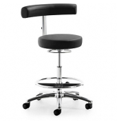 Bürodrehstuhl myQUIZZ, schwarz / silber, bis 120kg