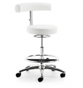 Bürodrehstuhl myQUIZZ, weiß / silber, bis 120kg