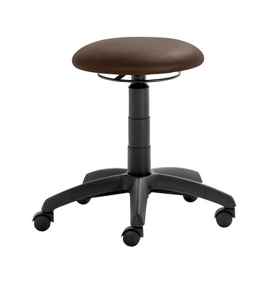 Hocker 1282 S RI 30 486 myKENNY, braun, mit Rollen, höhenverstellbar, bis 100kg Hocker 1282 S RI 30 486 myKENNY, braun, mit Rollen, höhenverstellbar, bis 100kg