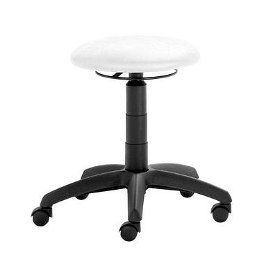 Hocker 1282 S RI 30 582 myKENNY, weiß, mit Rollen, höhenverstellbar, bis 100kg Hocker 1282 S RI 30 582 myKENNY, weiß, mit Rollen, höhenverstellbar, bis 100kg