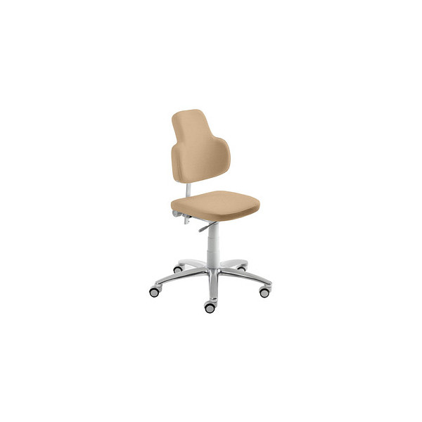 4032376075425 - Bürodrehstuhl myMAX beige   chrom lichtgrau bis 120kg 4032376075425 Mayer